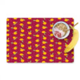 Rood - Donker - Felle - Sinasappels Placemat vinyl groot 368 -zzzproduct_Kitchenyeah-website