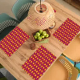 Rood - Donker - Felle - Sinasappels Placemat vinyl groot 368 -zzsfeer5_Kitchenyeah-website