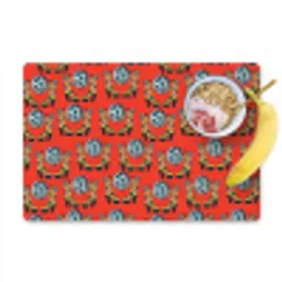 Rood - Disco - Patroon Placemat vinyl groot 368 -zzzproduct_Kitchenyeah-website