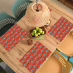Rood - Disco - Patroon Placemat vinyl groot 368 -zzsfeer5_Kitchenyeah-website