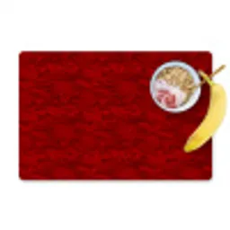 Rood - Patroon - Bloemen Placemat vinyl groot 368 -zzzproduct_Kitchenyeah-website