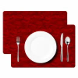 Rood - Patroon - Bloemen Placemat vinyl groot 368 -zzsfeer2_Kitchenyeah-website
