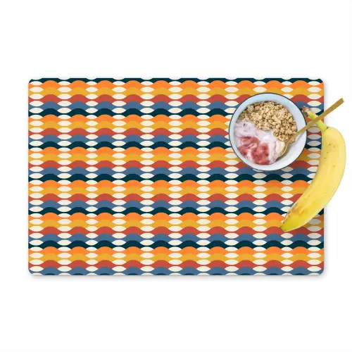 Retro - Disco - Golven Placemat vinyl groot 368 -zzzproduct_Kitchenyeah-website