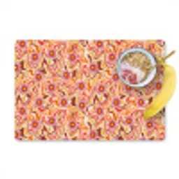Retro - Bloemen - Patroon Placemat vinyl groot 368 -zzzproduct_Kitchenyeah-website
