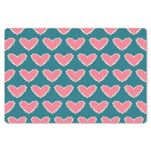 Retro - Hartjes - Patroon Placemat vinyl groot 368 -zzsfeer1_Kitchenyeah-website