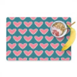 Retro - Hartjes - Patroon Placemat vinyl groot 368 -zzzproduct_Kitchenyeah-website