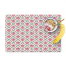 Retro - Ruit - Hartjes - Patroon Placemat vinyl groot 368 -zzzproduct_Kitchenyeah-website