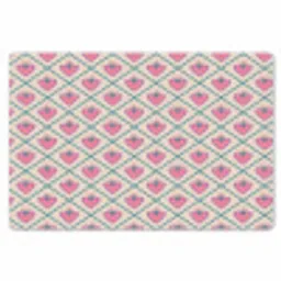 Retro - Ruit - Hartjes - Patroon Placemat vinyl groot 368 -zzsfeer1_Kitchenyeah-website