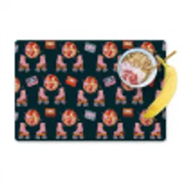 Rolschaatsen - Patroon - Disco Placemat vinyl groot 368 -zzzproduct_Kitchenyeah-website