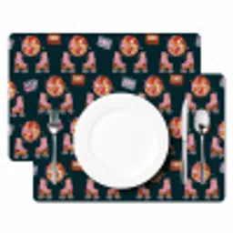 Rolschaatsen - Patroon - Disco Placemat vinyl groot 368 -zzsfeer2_Kitchenyeah-website