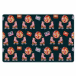 Rolschaatsen - Patroon - Disco Placemat vinyl groot 368 -zzsfeer1_Kitchenyeah-website