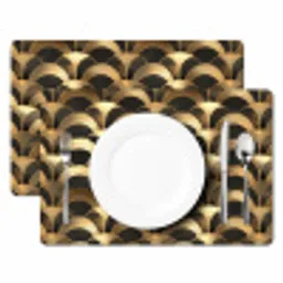 Schubben - Structuur - Goud Placemat vinyl groot 368 -zzsfeer2_Kitchenyeah-website