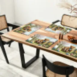 Schotsehooglanders - Paaseieren - Lente Placemat vinyl groot -zzsfeer4_Kitchenyeah-website