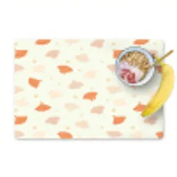 Zee - Dieren - Schelpen - Sinaasappel Placemat vinyl groot 368 -zzzproduct_Kitchenyeah-website