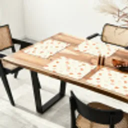 Zee - Dieren - Schelpen - Sinaasappel Placemat vinyl groot 368 -zzsfeer4_Kitchenyeah-website
