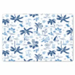 Zee - Strand - Blauw - Wit Placemat vinyl groot 368 -zzsfeer1_Kitchenyeah-website