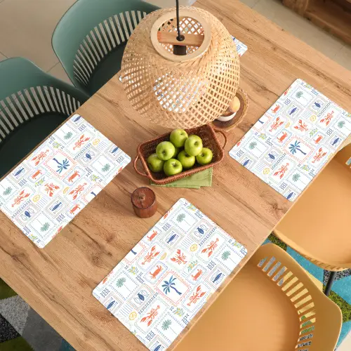 Italiaans - Zee - Sfeer - Krab - Multi Placemat vinyl groot 368 -zzsfeer5_Kitchenyeah-website