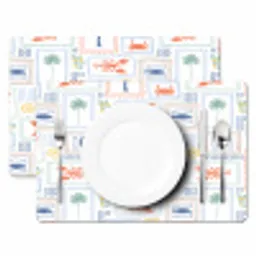 Italiaans - Zee - Sfeer - Krab - Multi Placemat vinyl groot 368 -zzsfeer2_Kitchenyeah-website