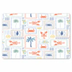 Italiaans - Zee - Sfeer - Krab - Multi Placemat vinyl groot 368 -zzsfeer1_Kitchenyeah-website