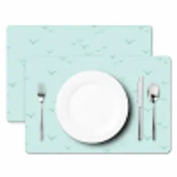 Meeuwen - Mint - Patroon Placemat vinyl groot 368 -zzsfeer2_Kitchenyeah-website