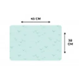 Meeuwen - Mint - Patroon Placemat vinyl groot 368 -specs