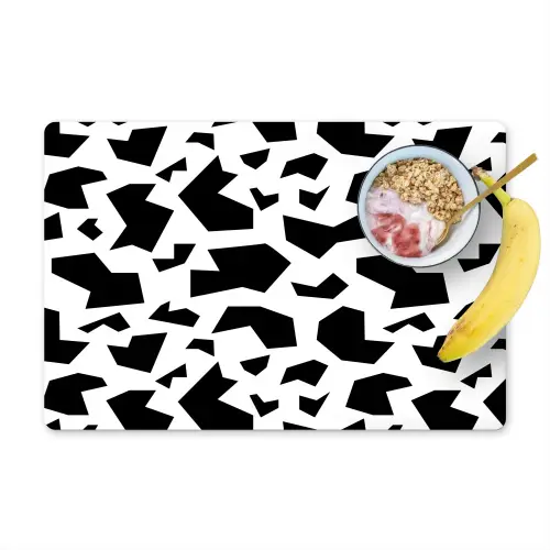 Vormen - Zwart - Onregelmatig Placemat vinyl groot 368 -zzzproduct_Kitchenyeah-website