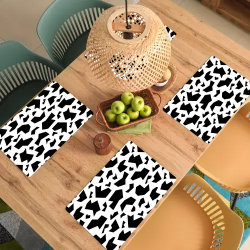 Vormen - Zwart - Onregelmatig Placemat vinyl groot 368 -zzsfeer5_Kitchenyeah-website
