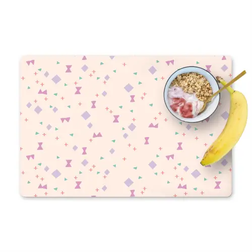 Vormen - Zalmroze - Patroon Placemat vinyl groot 368 -zzzproduct_Kitchenyeah-website