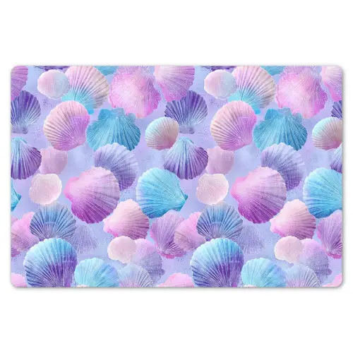Schelpen - Paars - Blauw - Patroon Placemat vinyl groot -zzsfeer1_Kitchenyeah-website