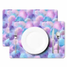 Schelpen - Paars - Blauw - Patroon Placemat vinyl groot -zzsfeer2_Kitchenyeah-website