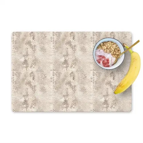 Slang - Patroon - Beige Placemat vinyl groot 368 -zzzproduct_Kitchenyeah-website