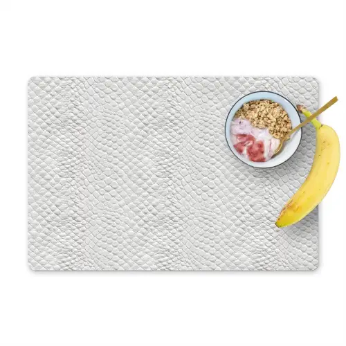 Slang - Patroon - Wit Placemat vinyl groot 368 -zzzproduct_Kitchenyeah-website