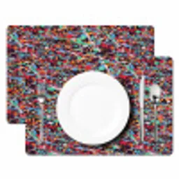 Spat - Abstract - Waterverf - Multi Placemat vinyl groot 368 -zzsfeer2_Kitchenyeah-website
