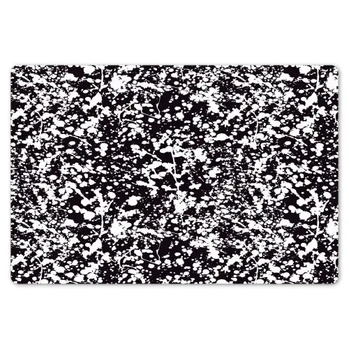 Spat - Stippen - Zwart - Wit Placemat vinyl groot 368 -zzsfeer1_Kitchenyeah-website