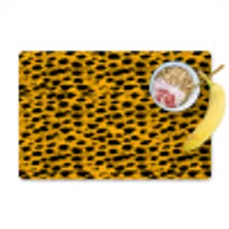 Vlekken - Oranje - Luipaard Placemat vinyl groot 368 -zzzproduct_Kitchenyeah-website