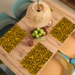 Vlekken - Oranje - Luipaard Placemat vinyl groot 368 -zzsfeer5_Kitchenyeah-website