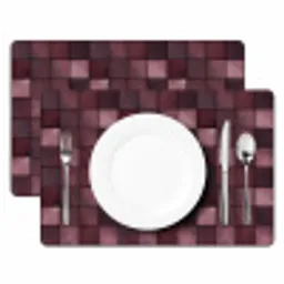 Vierkant - Tegel - Patroon - Paars Placemat vinyl groot 368 -zzsfeer2_Kitchenyeah-website