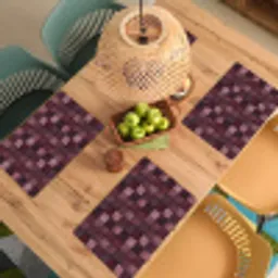 Vierkant - Tegel - Patroon - Paars Placemat vinyl groot 368 -zzsfeer5_Kitchenyeah-website