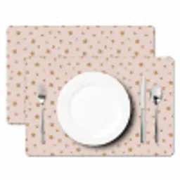 Sterren - Beige - Patronen - Kind Placemat vinyl groot -zzsfeer2_Kitchenyeah-website