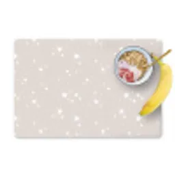 Sterren - Beige - Wit - Patronen Placemat vinyl groot -zzzproduct_Kitchenyeah-website