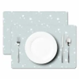 Sterren - Blauw - Grijs - Wit - Patronen Placemat vinyl groot -zzsfeer2_Kitchenyeah-website
