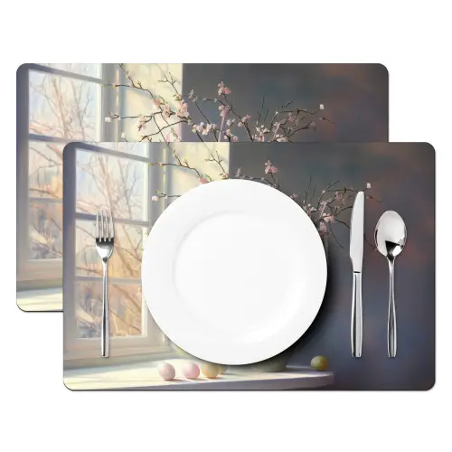 Stilleven - Vaas - Paastak Placemat vinyl groot -zzsfeer2_Kitchenyeah-website