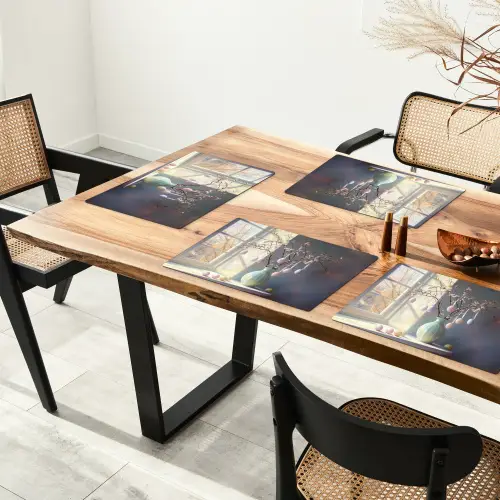 Stilleven - Vaas - Paastak Placemat vinyl groot -zzsfeer4_Kitchenyeah-website