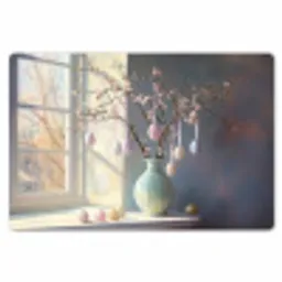 Stilleven - Vaas - Paastak Placemat vinyl groot -zzsfeer1_Kitchenyeah-website