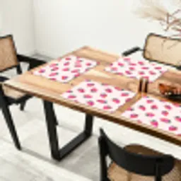 Aardbeien - Rood - Roze - Patroon Placemat vinyl groot 368 -zzsfeer4_Kitchenyeah-website