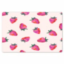 Aardbeien - Rood - Roze - Patroon Placemat vinyl groot 368 -zzsfeer1_Kitchenyeah-website