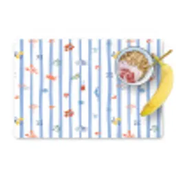 Zee - Sfeer - Strand - Blauw Placemat vinyl groot 368 -zzzproduct_Kitchenyeah-website