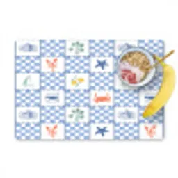 Zee - Sfeer- Mozaïek - Blauw Placemat vinyl groot 368 -zzzproduct_Kitchenyeah-website