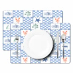 Zee - Sfeer- Mozaïek - Blauw Placemat vinyl groot 368 -zzsfeer2_Kitchenyeah-website