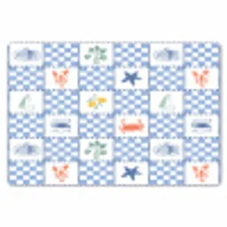 Zee - Sfeer- Mozaïek - Blauw Placemat vinyl groot 368 -zzsfeer1_Kitchenyeah-website